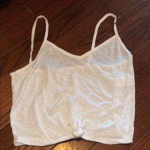 white crop top